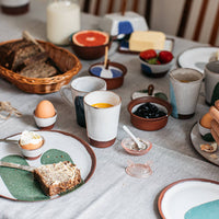 Handmade Contemporary Terracotta Egg Cup | Green