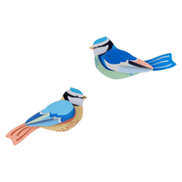 Pair of Blue Tits Wall Art