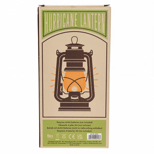 LED Hurricane Lantern - Orange