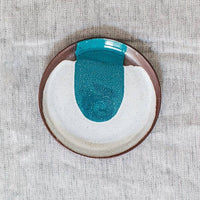 Handmade Terracotta Trinket Dish Tiny Plate | Ocean