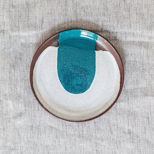 Handmade Terracotta Trinket Dish Tiny Plate | Ocean