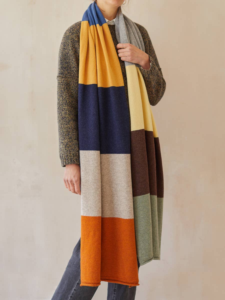 Oversized Scarf | Multi Stripe