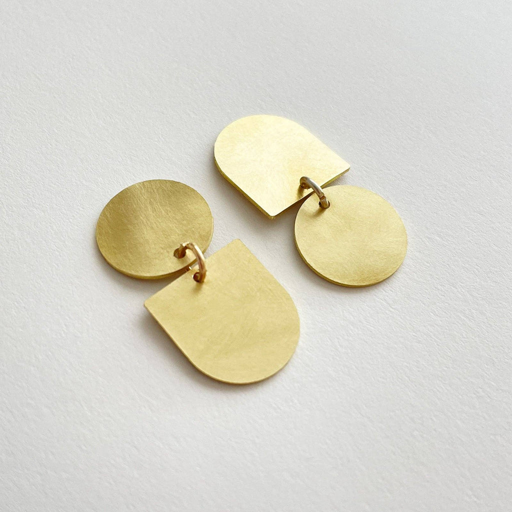 Twins Earrings Brass