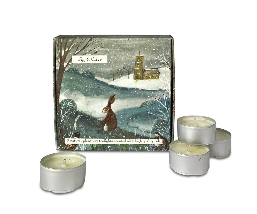 Box of Scented Tealights: Fig & Olive  - Hare Design