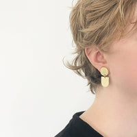 Twins Earrings Brass