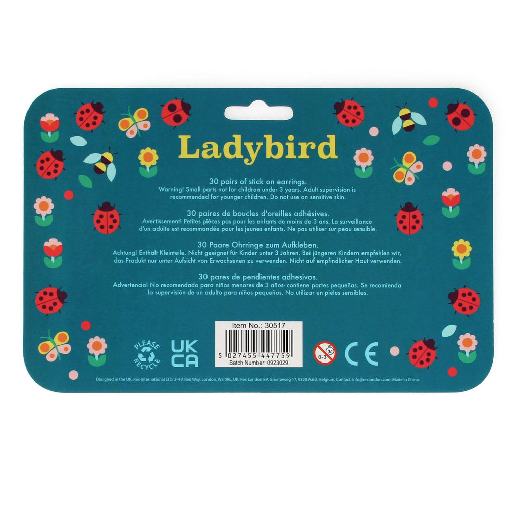 Stick On Earrings (30 Pairs) | Ladybird