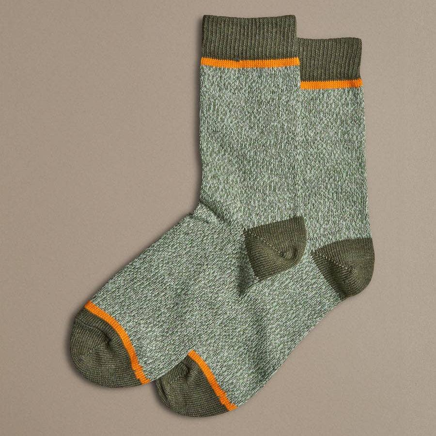 Organic Cotton Socks | Plain Green Marl