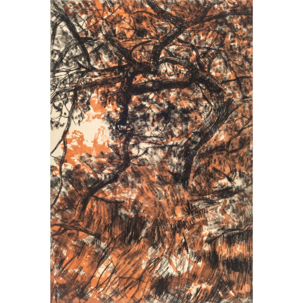 'Domesday Oak' Etching, Unframed