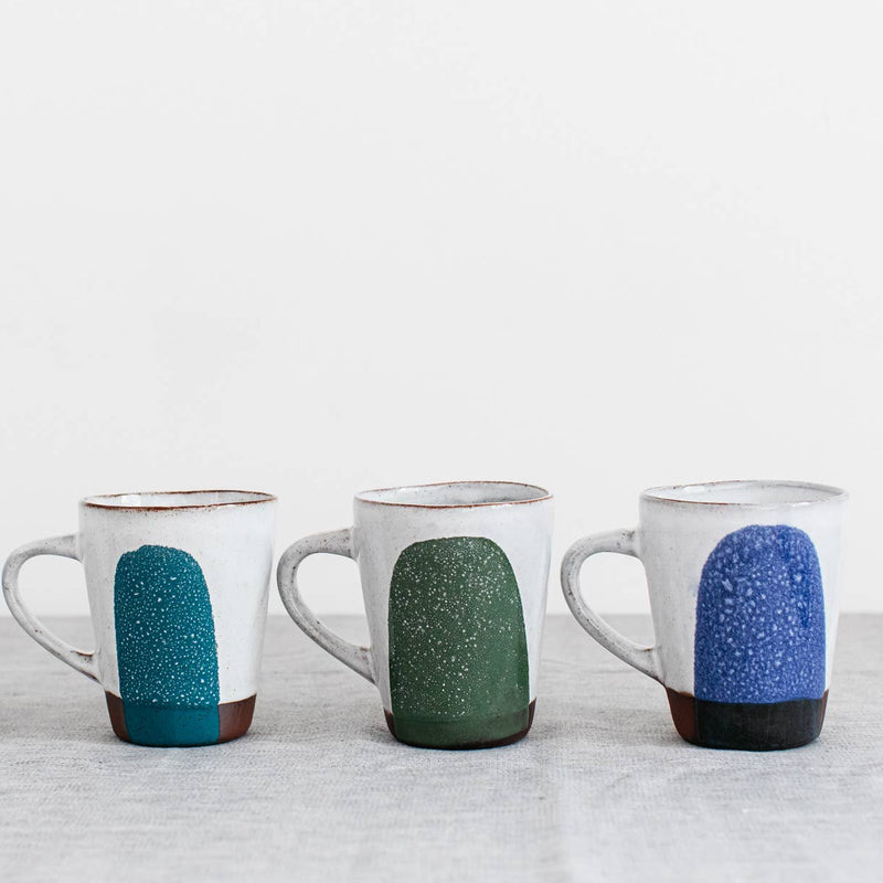 Handmade Contemporary Terracotta Cup | Cobalt