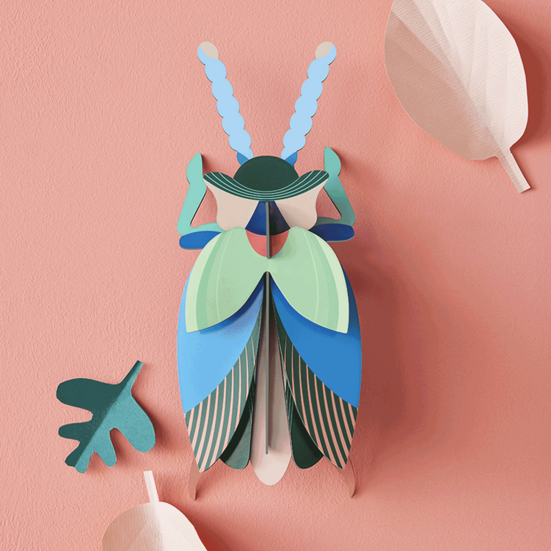 Large Emerald Beetle Wall Art