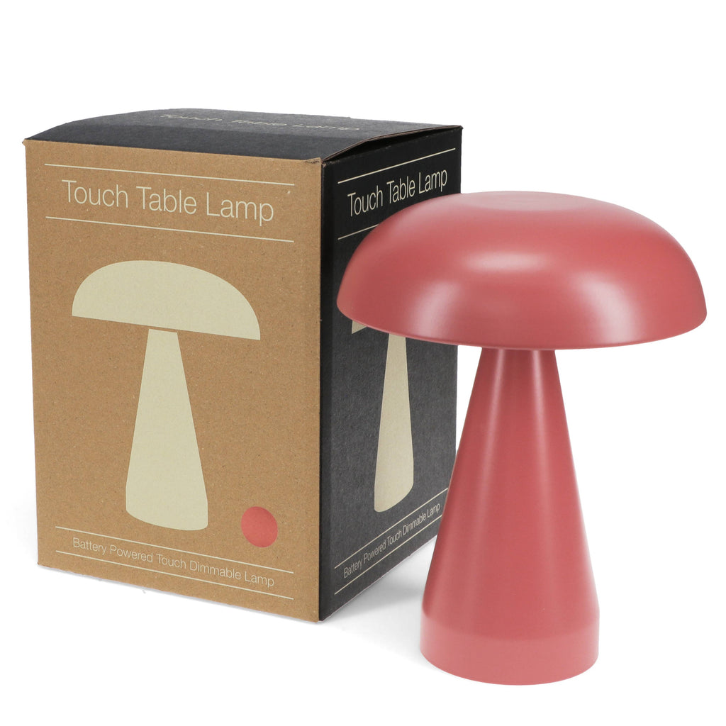 Touch dimmable mushroom table lamp | Peach