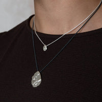 Kimana Pendant Necklace in Oxidised Silver