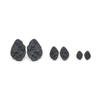 Kimana Studs in Oxidised Silver