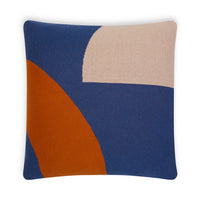 ILO Cushion in Blue and Rust