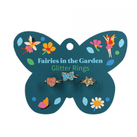 Fairies in the Garden Glitter Ring Set