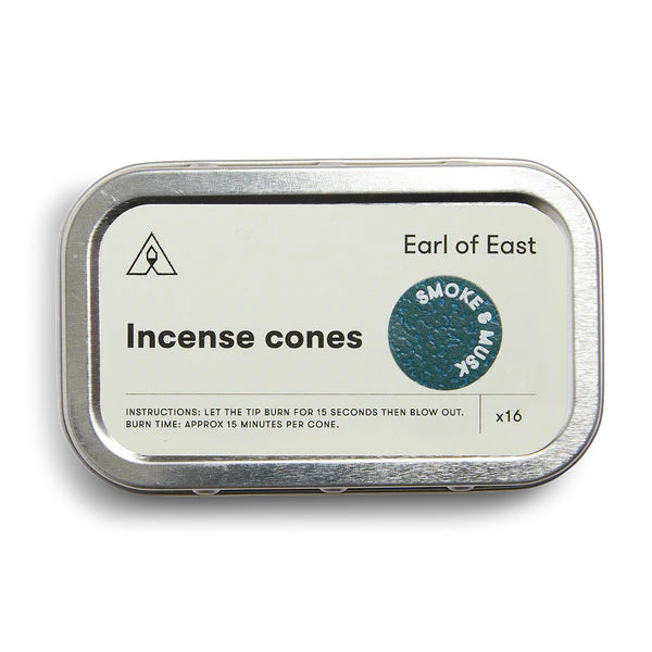 Earl of East - Smoke and Musk Incense Cones (16pk)