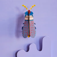 Small Striped Wing Beetle Wall Art