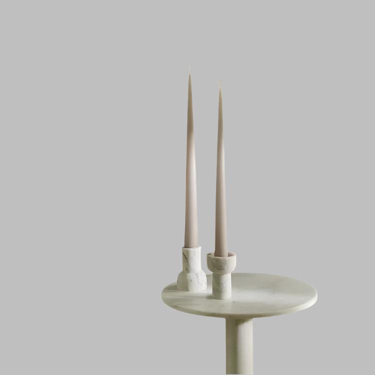 Como Marble Tea-light and Taper Candle Holder