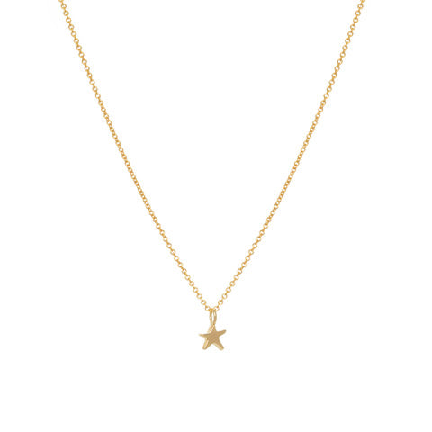 Star Necklace, Gold Plate