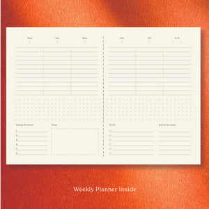 Weekly Planner Notebook A5