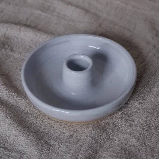 Kiln Creative White Ceramic Candleholder