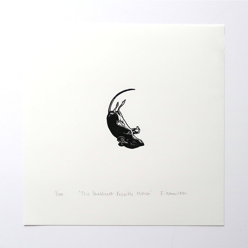 'The Shabbiest Possible Mouse' Engraving by Fiona Hamilton