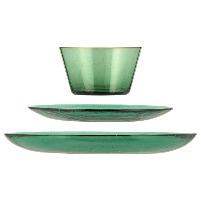 Jade Green Handmade Small Glass Bowl