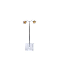Silver & Gold Leaf Cast Studs, Large