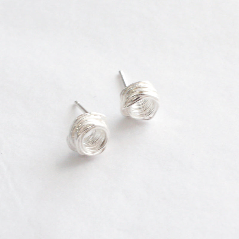 Silver Wrap Studs, Large