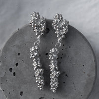 Barnacle Drop Studs, Silver