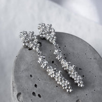 Barnacle Drop Studs, Silver