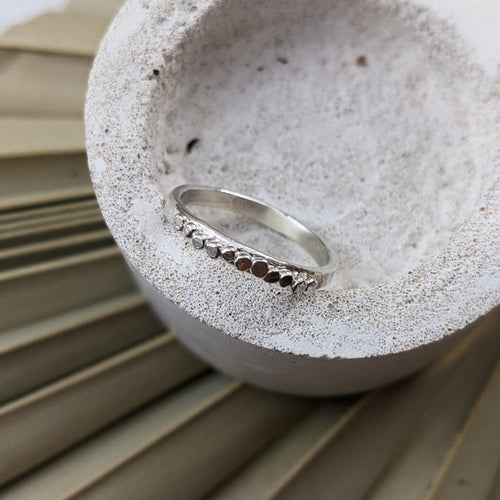 Pebble Ring, Silver
