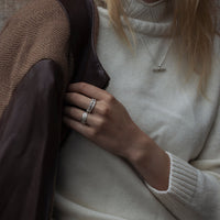 Chunky Pebble Scatter Ring, Silver