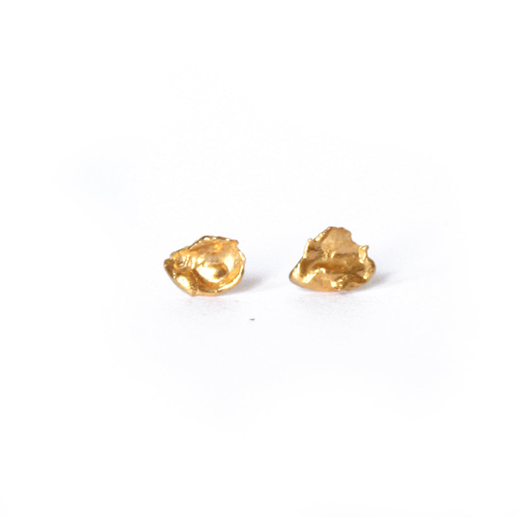 Gold Plated Cast Studs, Medium