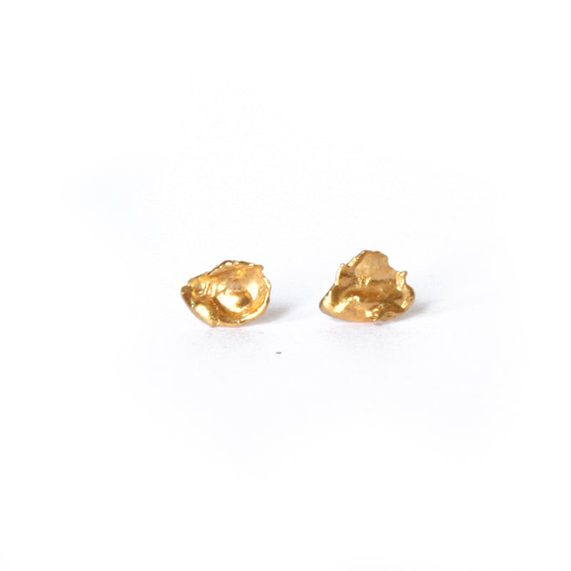 Gold Plated Cast Studs, Medium