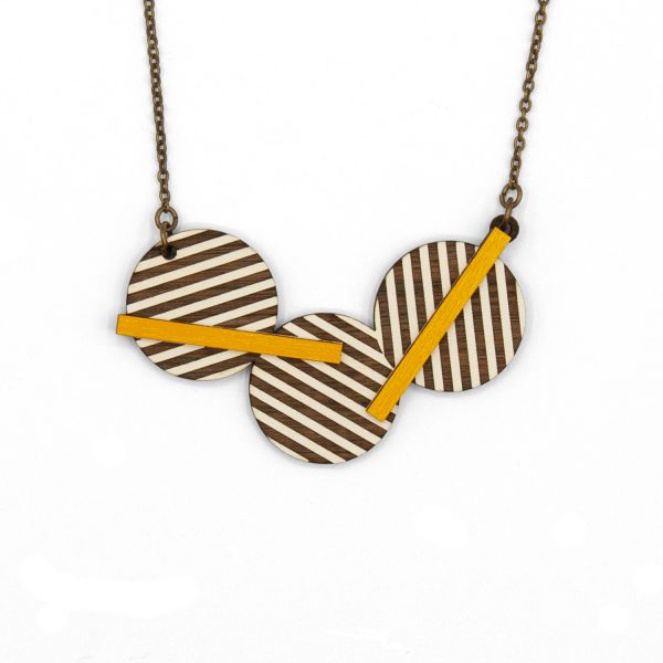 Two Golden Bars Necklace