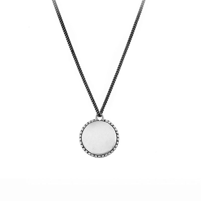 Radiance Silver Disc Necklace