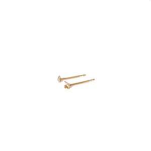 Gold Plated Cast Studs, Small