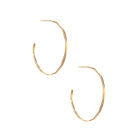 Tide Hoop Earrings, Gold Vermeil