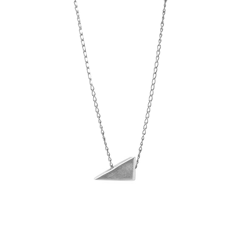 Silver Trig Necklace