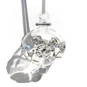 Victorian Gem Bauble in Silver, Small