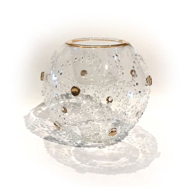 Winter Lace Votive in Gold