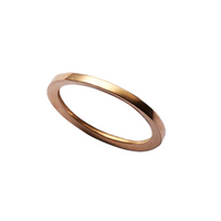 'Y' Polished Bronze Ring