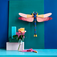 Pink Dragonfly Wall Art