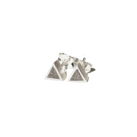 Triangle "Geometry" Concrete & Silver Studs