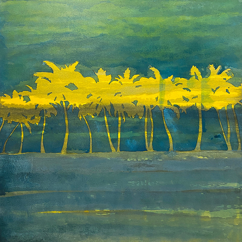 'Mellow palms' Editioned Giclee Print