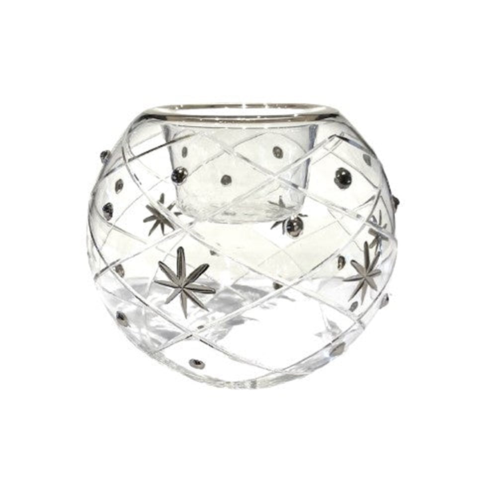 Pearl and Star Votive in Silver