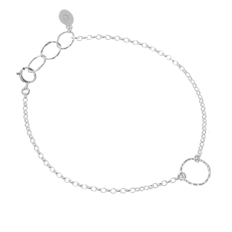 Halo Bracelet, Silver