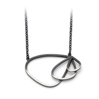 Triple Wing Loop Necklace in Oxidised Silver